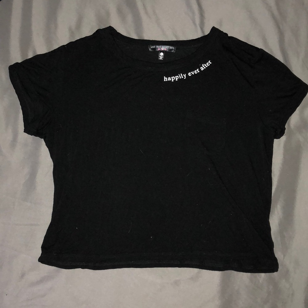 Black T-Shirt / Crop Top